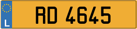 Trailer License Plate